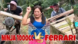 NINJA 1000cc VS FERRARI || PART 3 . DAMAGE ANG TITO NI JOYAKS