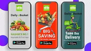Social Media Promotion Video For Online Vegetable & Fruit Delivery App, Grocery App video promotion.
