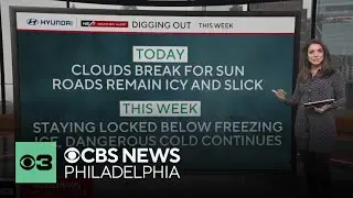 Deep freeze settles in after storm, temperatures stay below freezing this week
