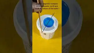 Make Your Own Magnetic Compass #science #shortvideos