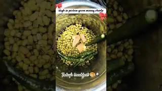 High in protein best breakfast 🍳 option for weight loss, Green moong cheela recipe 😋🤤 #healthyfood