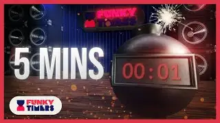 5 Minute Timer Bomb with Music | Custom Soundtrack with Mission Impossible Style Countdown | 4K