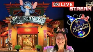 🔴LIVE: Disney Springs Rainy Shopping Day (World of Disney)