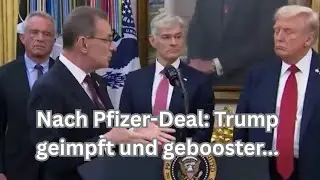 Nach Pfizer-Deal: Trump pl&ouml;tzlich geboostert und geimpft 😳🇺🇸