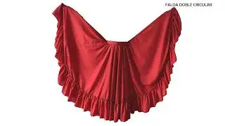 Falda doble   circular