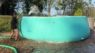 Large family size IPOOLGO inflatable above ground swimming pool 16.5*5ft quickly set up