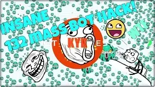 Agario New Hack (132) Mass Bots Hack (2016)+Skins 550 Bots