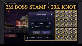 Black Desert Mobile | Spending 20K Shadow Knot OR 2M Boss Stamp