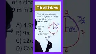 Arc Distance Math Riddle | Math Prep #shorts
