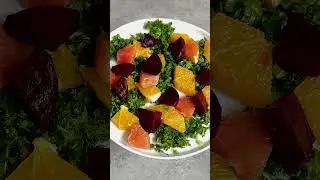 CITRUS, KALE & BEET SALAD WITH CREAMY GOAT CHEESE WHIP!