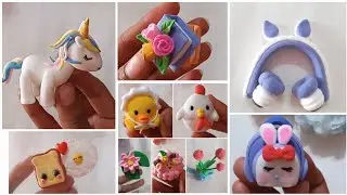 10 easy and cute clay art |air dry clay art| polymer clay | easy clay art step by step full tutorial