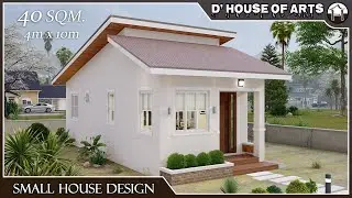 Small House Design | 40 SQM.(4 x 10 meters) | 430 SQFT.