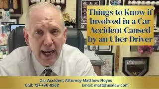 Injured in an Uber or Lyft Accident? Clearwater Attorney Matthew Noyes Explains What to Do Next
