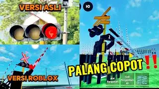 BROKEN BARRIER! AUTHENTIC ROBLOX BARRIER! MAP: INDONESIA RAILROAD CROSSING (BDCI) ROBLOX GAME