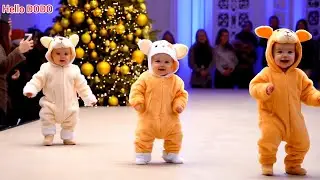 Babies dance II Christmas songs New years 2025 by Hello DODO