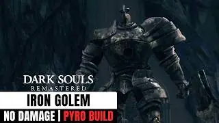 Dark Souls - Iron Golem Boss [No Damage/No Items/Melee Pyro Build]