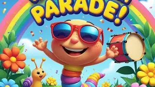 Wiggle Worm Parade Song for Kids | Nursery Rhymes and Poems for Kids | Educational Poems|  New Poems