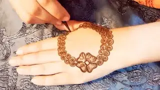 Beautiful and simple mehndi design tutorial