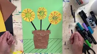 Mixed Media Flower Vase