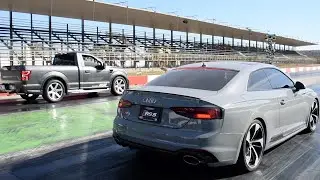 Audi RS5 vs 2020 Ford F-150 Saleen vs Challenger Hellcat vs A45s AMG | ARRANCONES AUTÓDROMO CULIACÁN