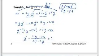 3.4 Implicit Differentiation