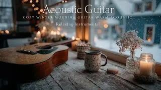 Cozy Winter Morning Guitar & Warm Acoustic Cafe Music | Relaxing Instrumental Vibes Sounds