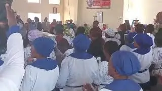 Advocate Chamisa in Chitungwiza attending the funeral of  MDc founding member Misheck Mawire 