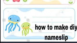 How to make a paper nameslip