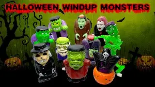 The Halloween Monsters Windup Toy Collection | Frankenstein's Monster | Vintage Monster Toys