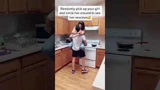 Randomly pick up your girlfriend and cicle her to see her reaction 🥰