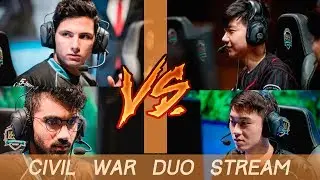 Civil War Duo Stream | 100T Cody Sun + CLG BIofrost VS CLG Darshan + CLGA OmarGod