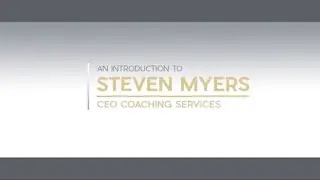 Steven Myers  - CEO Coach