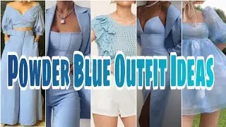 Stylish and Chic Powder Blue Outfit Ideas @outfitideasmommyAzil
