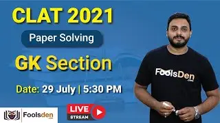 CLAT 2021 Paper Solving GK Section || By: Shreyas Sir