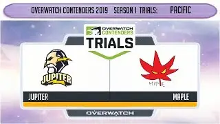 [TW] JUPITER vs Maple (Part 1) | OWC 2019 S1 Trials: Pacific