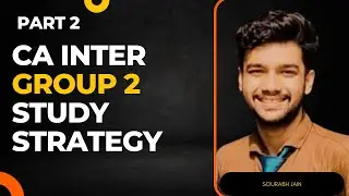 #2 Uncovering the Secret to Ace CA Inter Group 2 Exams in the Last 1 Month| | Study Strategy | |