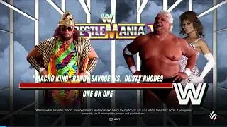WWE 2K24 MACHO KING RANDY SAVAGE VS DUSTY RHODES #WWE #WWE2k24 #GAMEPLAY