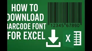 HOW TO DOWNLOAD BARCODE FONT FOR EXCEL एक्सेल के लिए बारकोड फ़ॉन्ट कैसे डाउनलोड करें #excel #viral