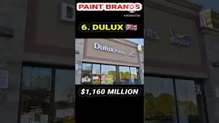 Top 10 most popular paint brands 💯 #paint #shorts