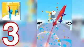 Sword Play All Levels Gameplay Walkthrough Part 3 (Android/iOS) - Ninja Slice Runner 3D