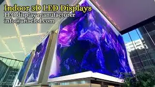 Indoor 3D LED Displays LED display manufacturer info@ariseled.com,#nakedeye ,#3Dnakedeye ,#nakedeye