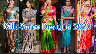 Wedding Silk Saree Designs 2023😍 / Wedding Silk Saree Collection