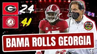 Alabama Rolls UGA - Rapid Reaction (Late Kick Cut)