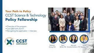 Your Path to Policy: CCST Science & Technology Policy Fellowship