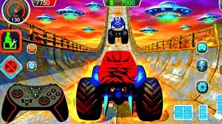 How To Monster Truck Racing Car - Monster Truck Stunt - Car Racing - Android Gameplay 