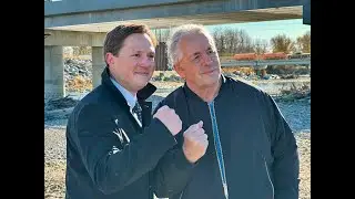 Minister Dreeshen & Bret Hart Announcing Stu Hart Memorial Bridge