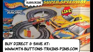 Hot Wheels Slot Cars and NASCAR Style Race Track Set