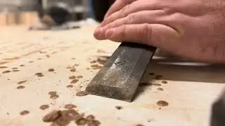 Scraping Wood Glue ASMR