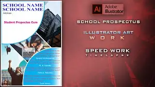 how to make School Prospectus in adobe Illustrator(tutorial)|| TIMELAPSE WORK || NOVOTECH PRINT