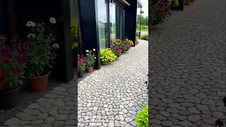Modern Tiny Home | 3D Architectural Visualization with Tall Windows & Garden Path #tinyhouse  #home